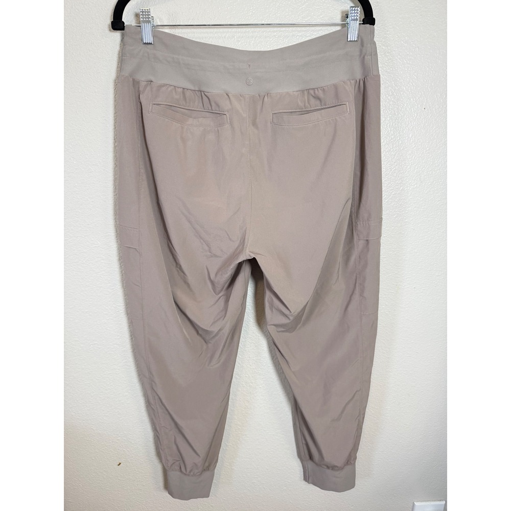 Calia Womens Cargo Jogger Pants Taupe Mauve Large Drawstring Elastic Waistband - Picture 4 of 6